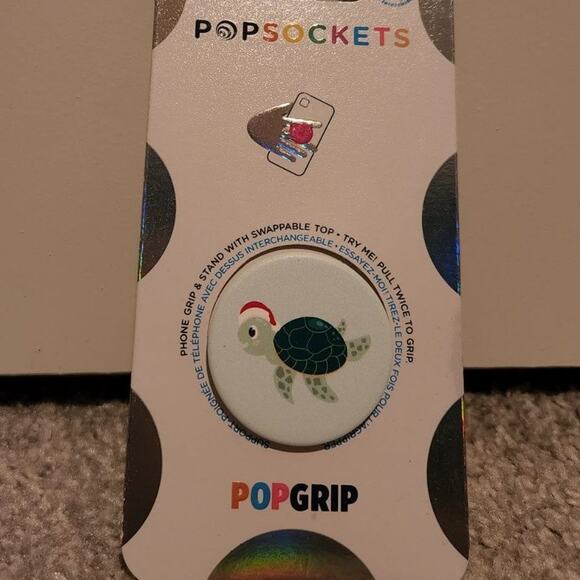 Popsocket Sea Turtle Santa Hat - Picture 2 of 2
